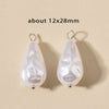 Stainless Steel Imitation Pearl Irregular Baroque Perforated Pendant Bracelet Necklace Accessories With Electroplating