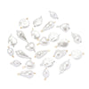 Stainless Steel Imitation Pearl Irregular Baroque Perforated Pendant Bracelet Necklace Accessories With Electroplating