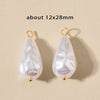 Stainless Steel Imitation Pearl Irregular Baroque Perforated Pendant Bracelet Necklace Accessories With Electroplating