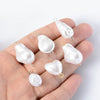 Stainless Steel Imitation Pearl Irregular Baroque Perforated Pendant Bracelet Necklace Accessories With Electroplating