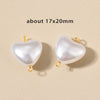 Stainless Steel Imitation Pearl Irregular Baroque Perforated Pendant Bracelet Necklace Accessories With Electroplating