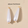 Stainless Steel Imitation Pearl Irregular Baroque Perforated Pendant Bracelet Necklace Accessories With Electroplating