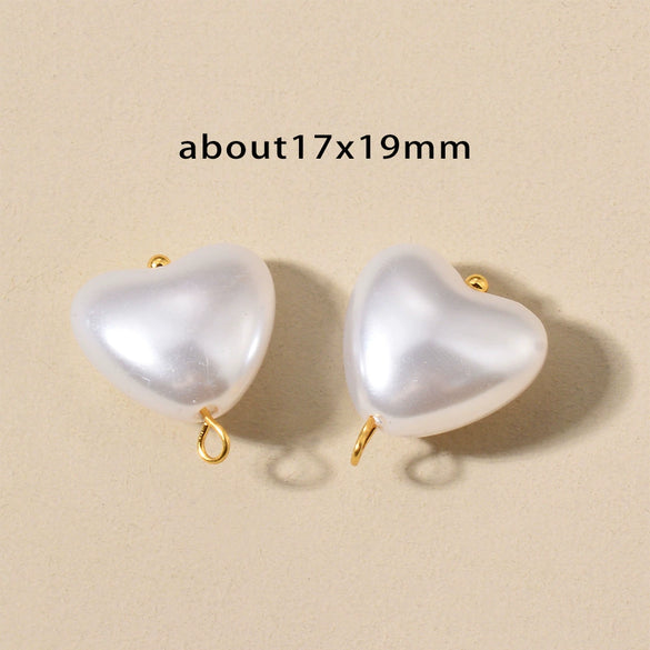 Stainless Steel Imitation Pearl Irregular Baroque Perforated Pendant Bracelet Necklace Accessories With Electroplating