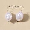 Stainless Steel Imitation Pearl Irregular Baroque Perforated Pendant Bracelet Necklace Accessories With Electroplating