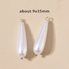 Stainless Steel Imitation Pearl Irregular Baroque Perforated Pendant Bracelet Necklace Accessories With Electroplating