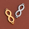 Stainless Steel Infinity Pendant Double Hanging Diy Bracelet Jewelry Accessories With Electroplating Treatment