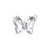 Stainless Steel Inlaid Zircon Crystal Geometric Butterfly Pendant Necklace Handmade Jewelry Accessories Electroplated