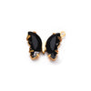 Stainless Steel Inlaid Zircon Crystal Geometric Butterfly Pendant Necklace Handmade Jewelry Accessories Electroplated