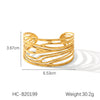 Stainless Steel Ins Style Geometric Bow Open Electroplated Women's Bracelet