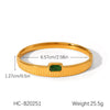 Stainless Steel Ins Style Geometric Bow Open Electroplated Women's Bracelet