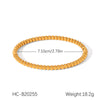 Stainless Steel Ins Style Geometric Bow Open Electroplated Women's Bracelet