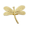 Stainless Steel Insect Dragonfly Embossed Fashion Ring Electroplated