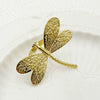 Stainless Steel Insect Dragonfly Embossed Fashion Ring Electroplated