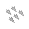 Stainless Steel Inverted Triangle Pyramid Cone Pendant Jewelry Accessories With 18K Gold Color Electroplating