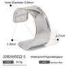 Stainless Steel Irregular Exaggerated Widefaced Open Bracelet Electroplating Geometric Style