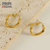316L Stainless Steel Irregular Geometric Electroplated Women's Earrings