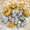 Stainless Steel Irregular Twist Beaded Pendant Electroplated Totem Baroque Style Bracelet Necklace Accessories