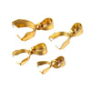 Stainless Steel Jade Clip Buckle Pendant Golden Melon Buckle Real Gold Plated Diy Accessories Wholesale