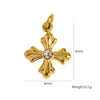 Stainless Steel Jewelry Accessories Apple Cross Love Diamond Oil Drop Shell Joker Pendant Electroplating