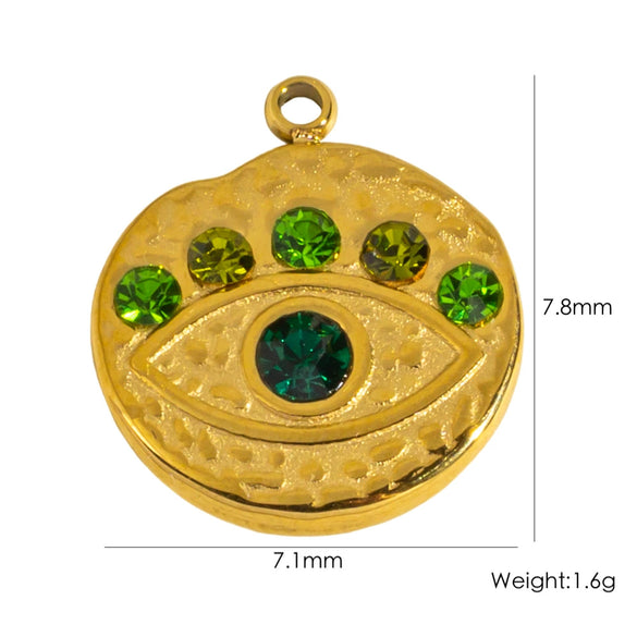 Stainless Steel Jewelry Accessories Apple Cross Love Diamond Oil Drop Shell Joker Pendant Electroplating