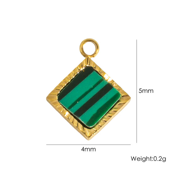 Stainless Steel Jewelry Accessories Apple Cross Love Diamond Oil Drop Shell Joker Pendant Electroplating