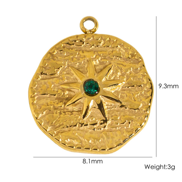 Stainless Steel Jewelry Accessories Apple Cross Love Diamond Oil Drop Shell Joker Pendant Electroplating