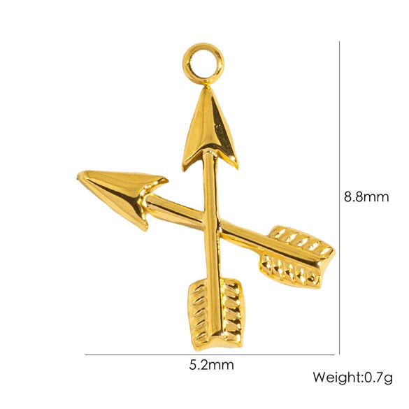Stainless Steel Jewelry Accessories Apple Cross Love Diamond Oil Drop Shell Joker Pendant Electroplating