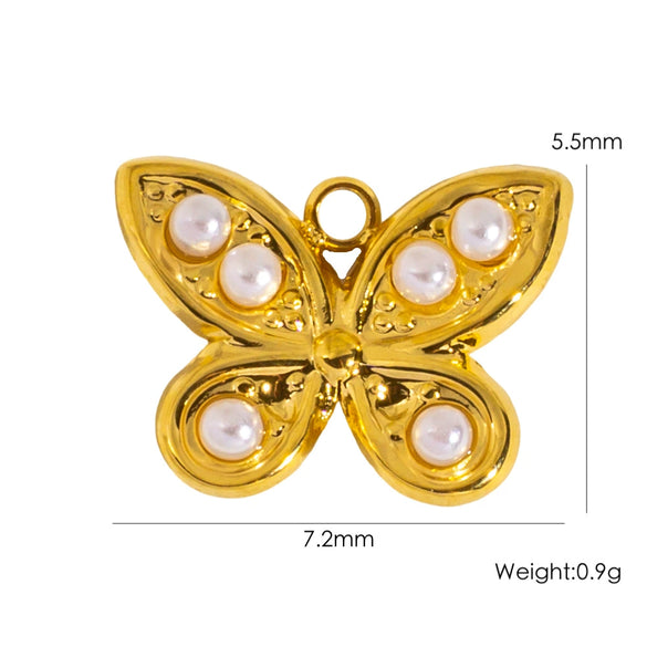 Stainless Steel Jewelry Accessories Apple Cross Love Diamond Oil Drop Shell Joker Pendant Electroplating