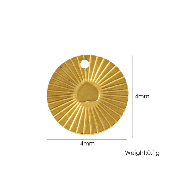 Stainless Steel Jewelry Accessories Apple Cross Love Diamond Oil Drop Shell Joker Pendant Electroplating