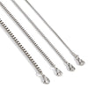 Stainless Steel Jewelry Accessories Box Chain With Geometric Style Wave Letters Numbers Text Electroplated For Unisex
