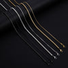 Stainless Steel Jewelry Accessories Box Chain With Geometric Style Wave Letters Numbers Text Electroplated For Unisex