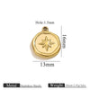 Stainless Steel Jewelry Accessories Butterfly Heart Cross Round Pendant Bracelet Necklace Earrings Electroplated