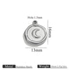 Stainless Steel Jewelry Accessories Butterfly Heart Cross Round Pendant Bracelet Necklace Earrings Electroplated