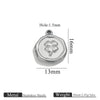 Stainless Steel Jewelry Accessories Butterfly Heart Cross Round Pendant Bracelet Necklace Earrings Electroplated