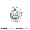 Stainless Steel Jewelry Accessories Butterfly Heart Cross Round Pendant Bracelet Necklace Earrings Electroplated