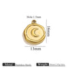 Stainless Steel Jewelry Accessories Butterfly Heart Cross Round Pendant Bracelet Necklace Earrings Electroplated