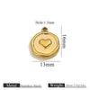 Stainless Steel Jewelry Accessories Butterfly Heart Cross Round Pendant Bracelet Necklace Earrings Electroplated