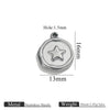 Stainless Steel Jewelry Accessories Butterfly Heart Cross Round Pendant Bracelet Necklace Earrings Electroplated