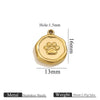 Stainless Steel Jewelry Accessories Butterfly Heart Cross Round Pendant Bracelet Necklace Earrings Electroplated