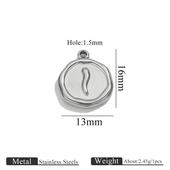 Stainless Steel Jewelry Accessories Butterfly Heart Cross Round Pendant Bracelet Necklace Earrings Electroplated