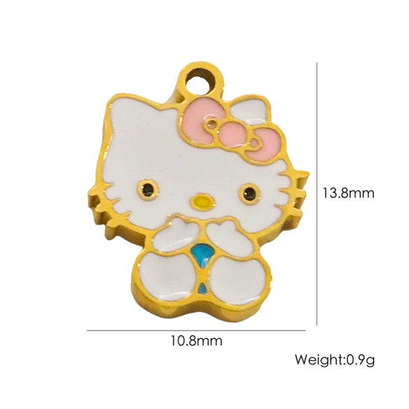 Stainless Steel Jewelry Accessories Electroplating Oil Dropping Diamond Allmatch Necklace Bracelet Earrings
