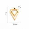 Stainless Steel Jewelry Accessories Geometric Butterfly Cut Out Sixpointed Star Palm Heartshaped Triangle Diy Necklace Bracelet Electroplated
