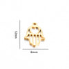 Stainless Steel Jewelry Accessories Geometric Butterfly Cut Out Sixpointed Star Palm Heartshaped Triangle Diy Necklace Bracelet Electroplated