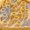 Stainless Steel Jewelry Accessories Geometric Round Bead Handmade Diy Necklace Bracelet Electroplated