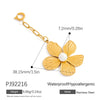 Stainless Steel Jewelry Accessories Handmade Marine Series Natural Stone Pendant Electroplated Bikini Buckle
