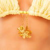 Stainless Steel Jewelry Accessories Handmade Marine Series Natural Stone Pendant Electroplated Bikini Buckle