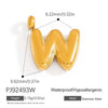 Stainless Steel Jewelry Accessories Light Luxury Style Mini Bubble Letter Pendant Electroplated