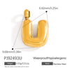 Stainless Steel Jewelry Accessories Light Luxury Style Mini Bubble Letter Pendant Electroplated