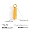 Stainless Steel Jewelry Accessories Light Luxury Style Mini Bubble Letter Pendant Electroplated