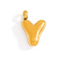 Stainless Steel Jewelry Accessories Light Luxury Style Mini Bubble Letter Pendant Electroplated
